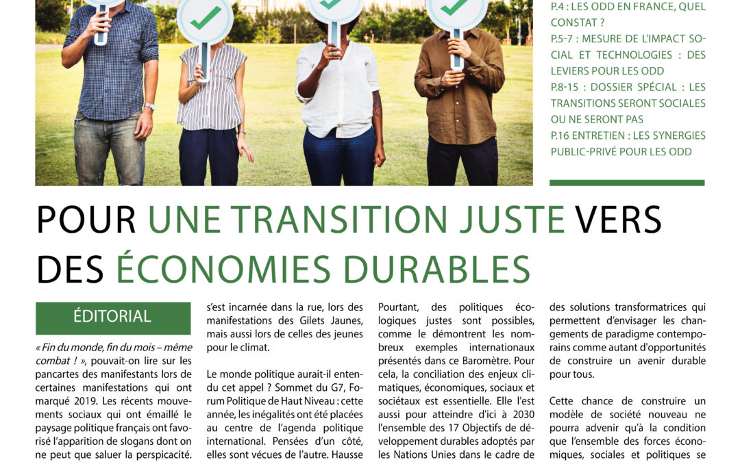 Communiqué de presse – Baromètre des Solutions Durables 2019