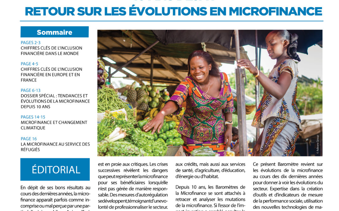 Communiqué de presse – 10e Baromètre de la Microfinance