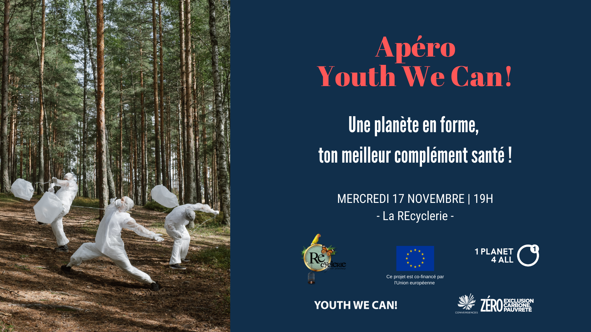 Bannière Apéro Youth We Can! avec texte