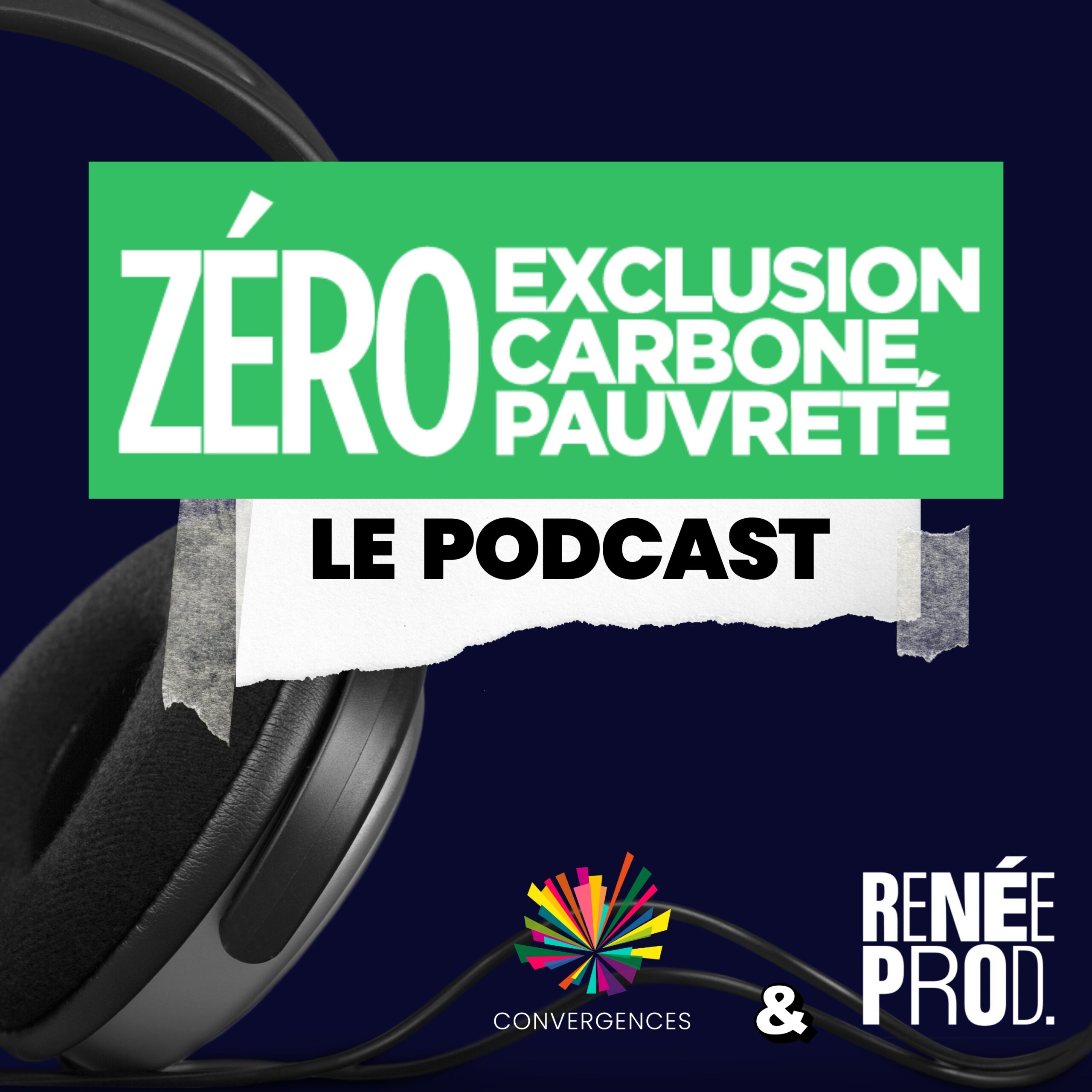 Black Blue Green Halftone Paper Collage Health Podcast Cover